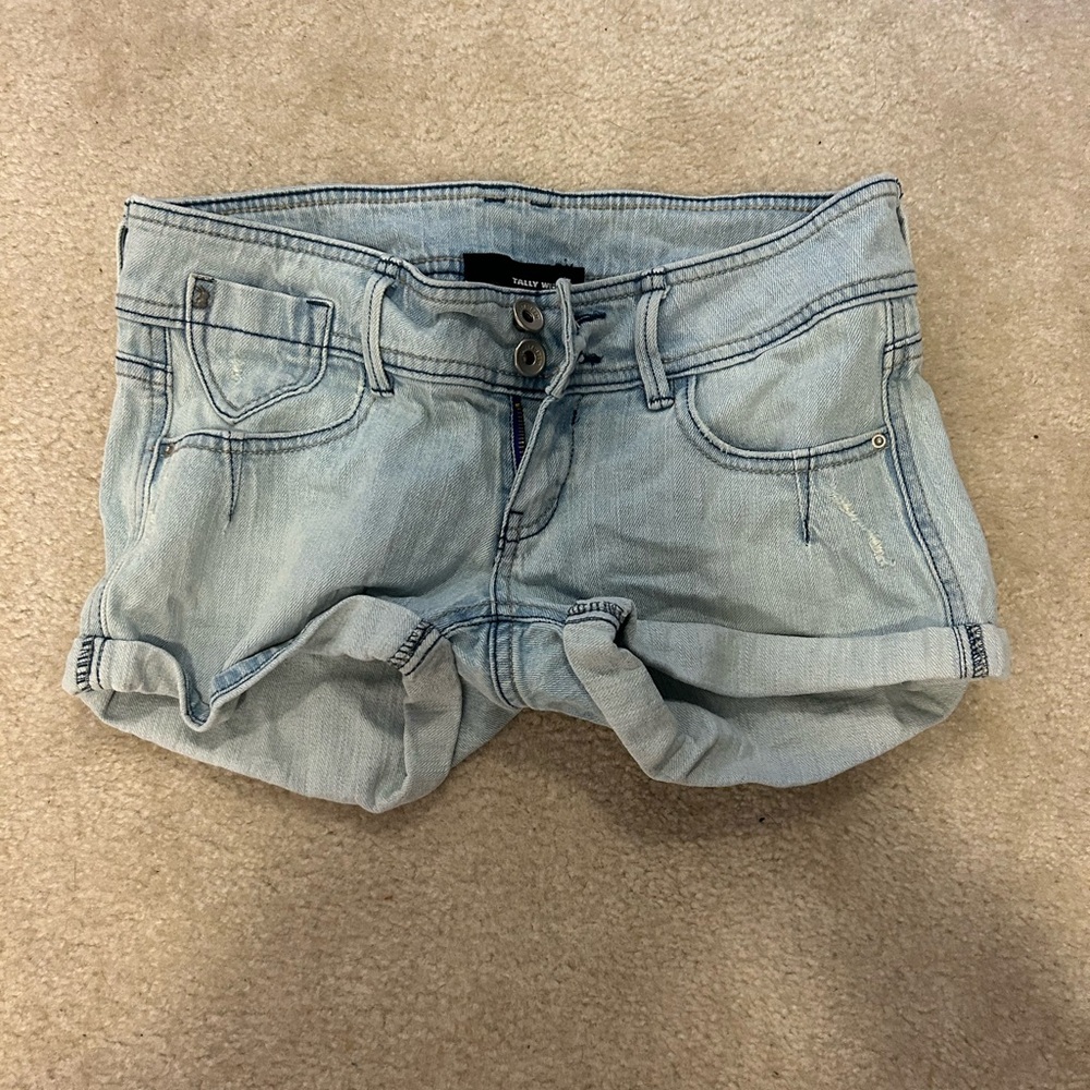 Light Blue Denim Women's Shorts